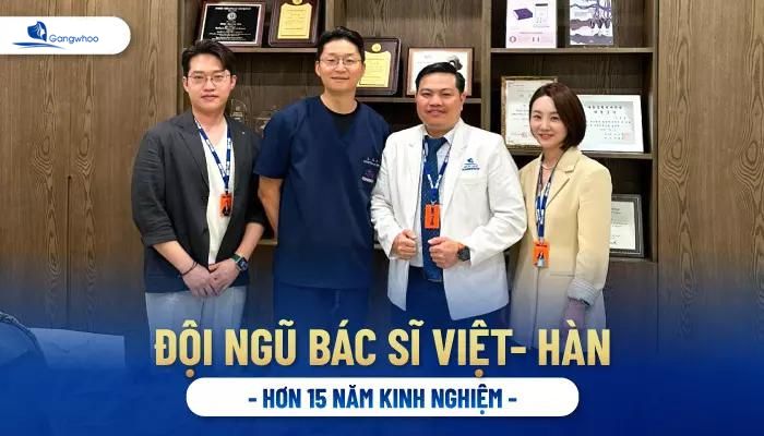 Đội ngũ bác sĩ Việt - Hàn dày dặn kinh nghiệm