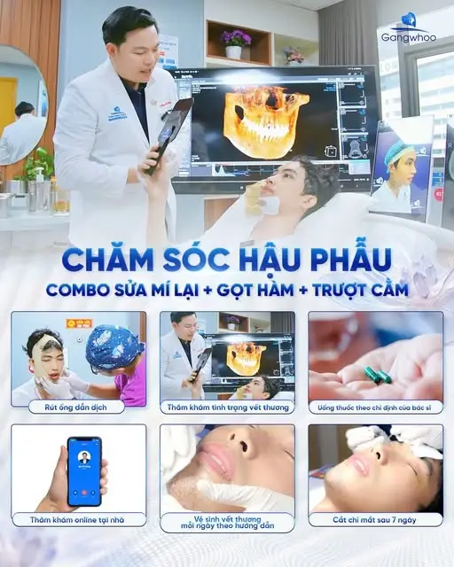 Bác sĩ thăm khám khách hàng sau khi gọt hàm V-Line
