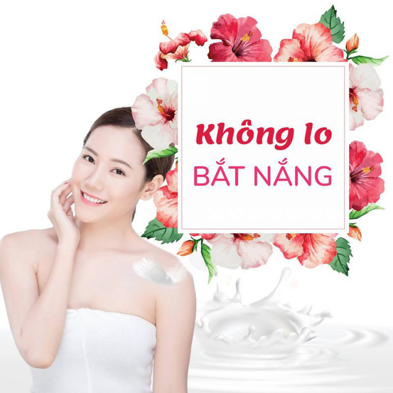 Tắm trắng nano collagen không lo bắt nắng