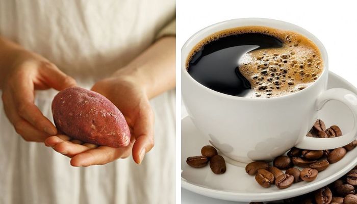 Một củ khoai lang vừa và uống một tách cà phê ít đường, giúp bạn giảm cân hiệu quả