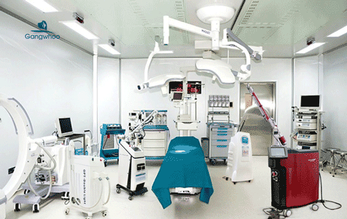 cơ sở vật chất tại bệnh viện thẩm mỹ Gangwhoo đạt tiêu chuẩn