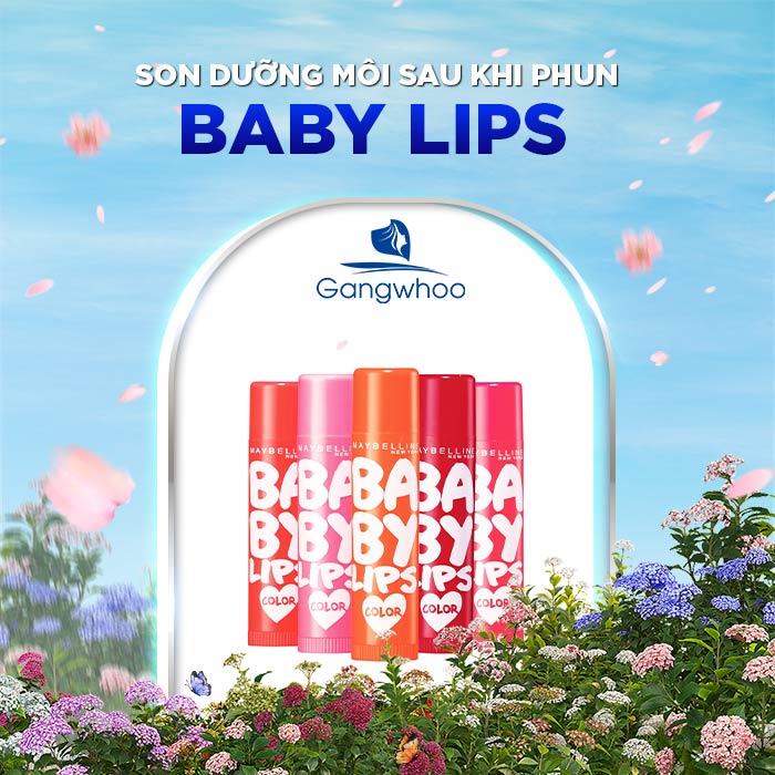 Baby Lips với gam màu nhẹ nhàng, mang theo hương hoa quả dịu dàng