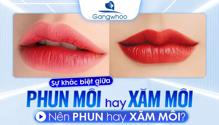 Sự Khác Nhau Giữa Phun Môi Và Xăm Môi – Nên Phun Hay Xăm Môi?