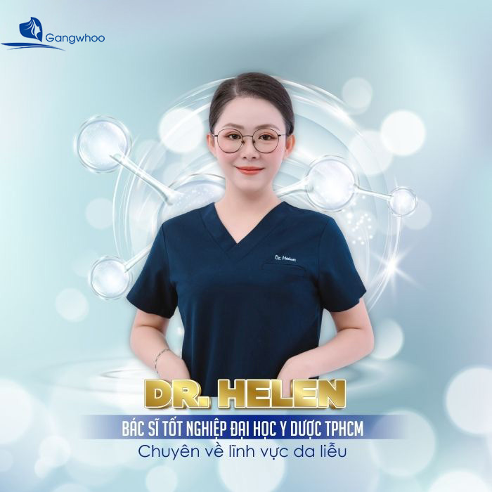 Dr. Helen là bác sĩ da liễu có bằng cấp từ Đại học Y dược Thành phố Hồ Chí Minh