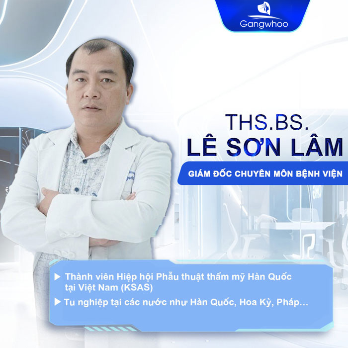 ThS.BS Lê Sơn Lâm là vị bác sĩ có hơn 20 năm kinh nghiệm trong lĩnh vực tạo hình thẩm mỹ