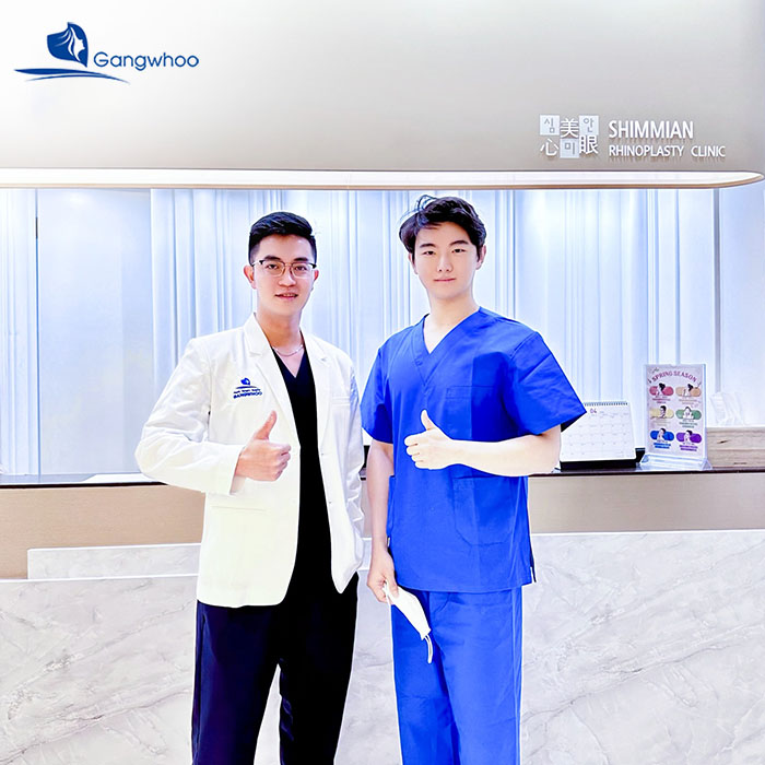 Bác sĩ tại TMV Gangwhoo tu nghiệp tại Shimmian - bệnh viện thẩm mỹ Hàn Quốc
