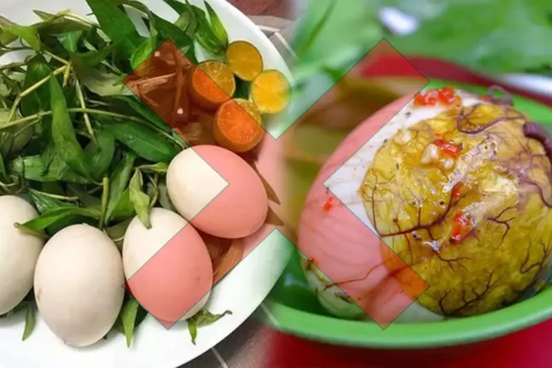 Nâng mũi ăn hột vịt lộn được không?