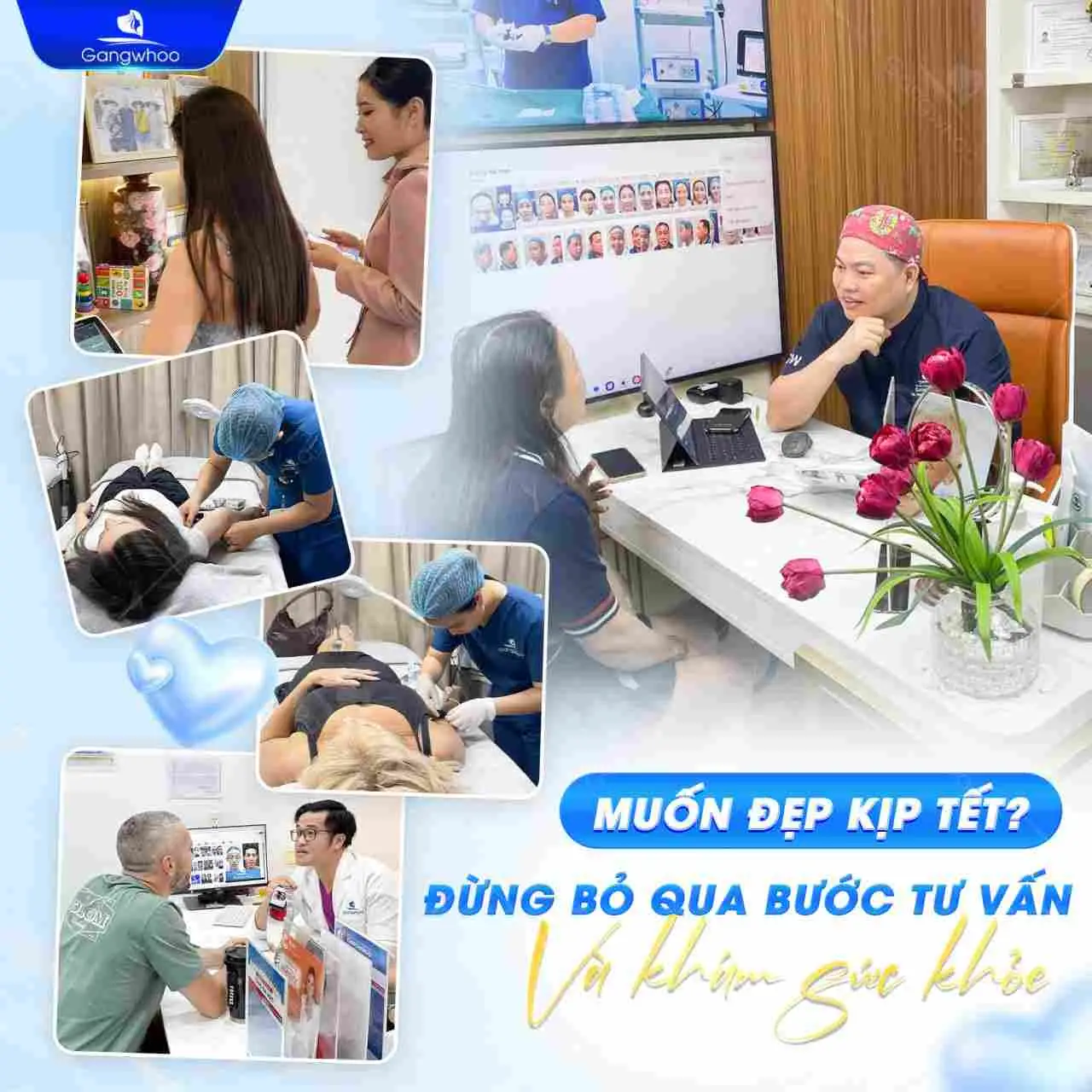 Hãy đến với Gangwhoo để nhận được sự thăm khám và tư vấn từ bác sĩ chuyên môn