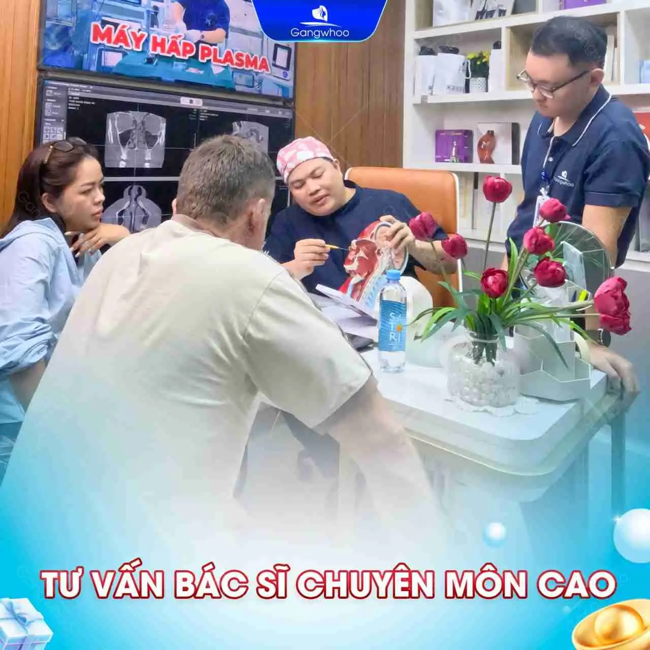 Đến với Gangwhoo bạn sẽ được tư vấn 1:1 với chuyên gia bác sĩ hàng đầu