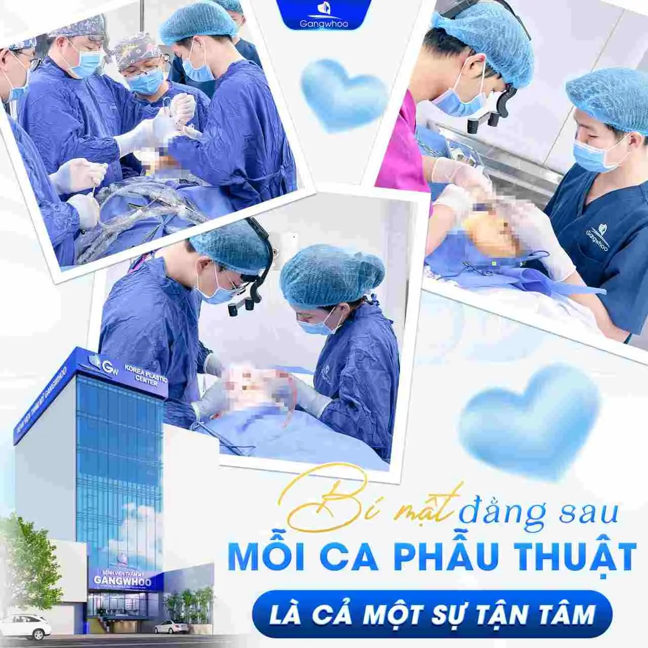Đến với Gangwhoo bạn sẽ được chăm sóc, tư vấn tận tình bởi đội ngũ bác sĩ chuyên môn cao