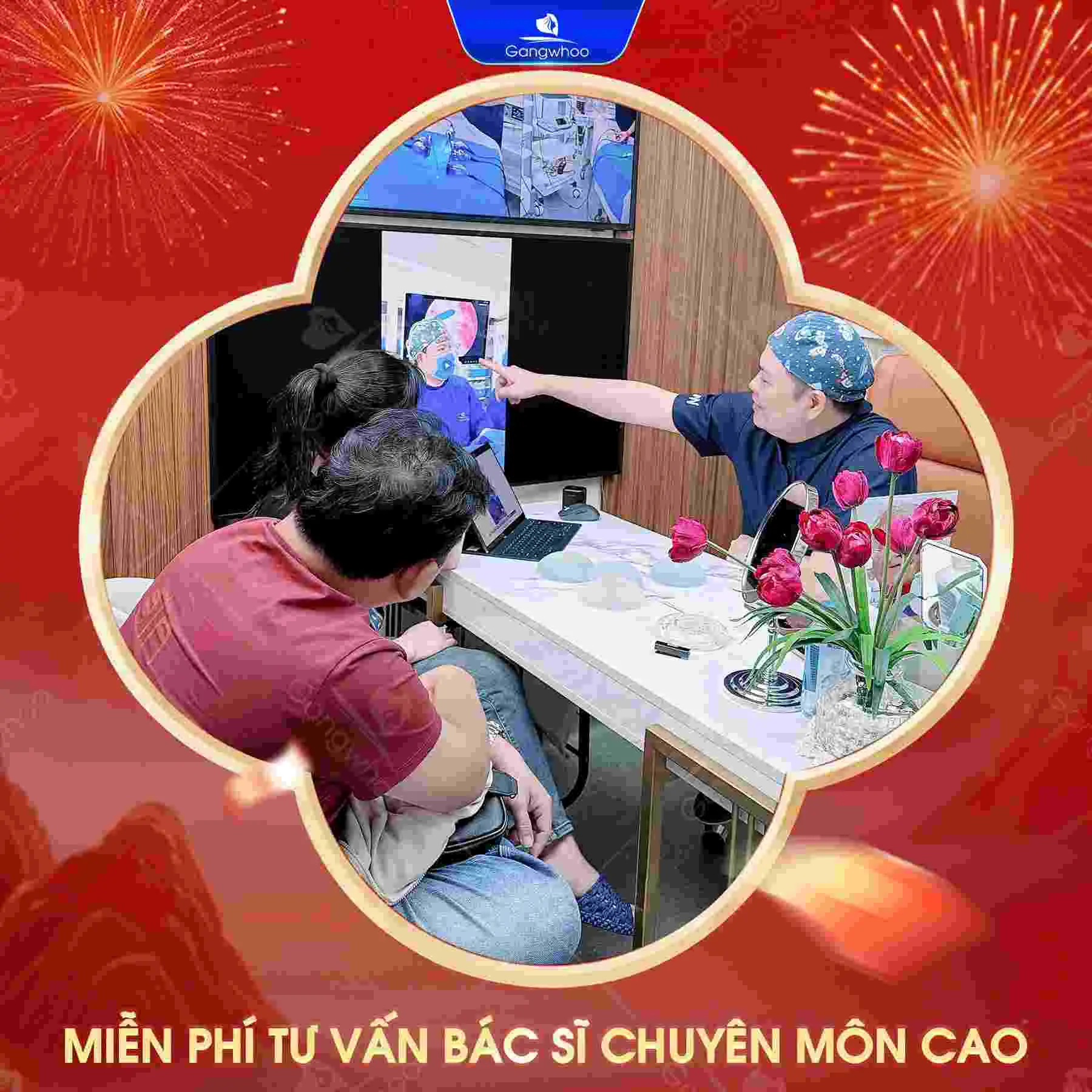 Đến với Gangwhoo bạn sẽ được chăm sóc, tư vấn tận tình bởi đội ngũ bác sĩ chuyên môn cao