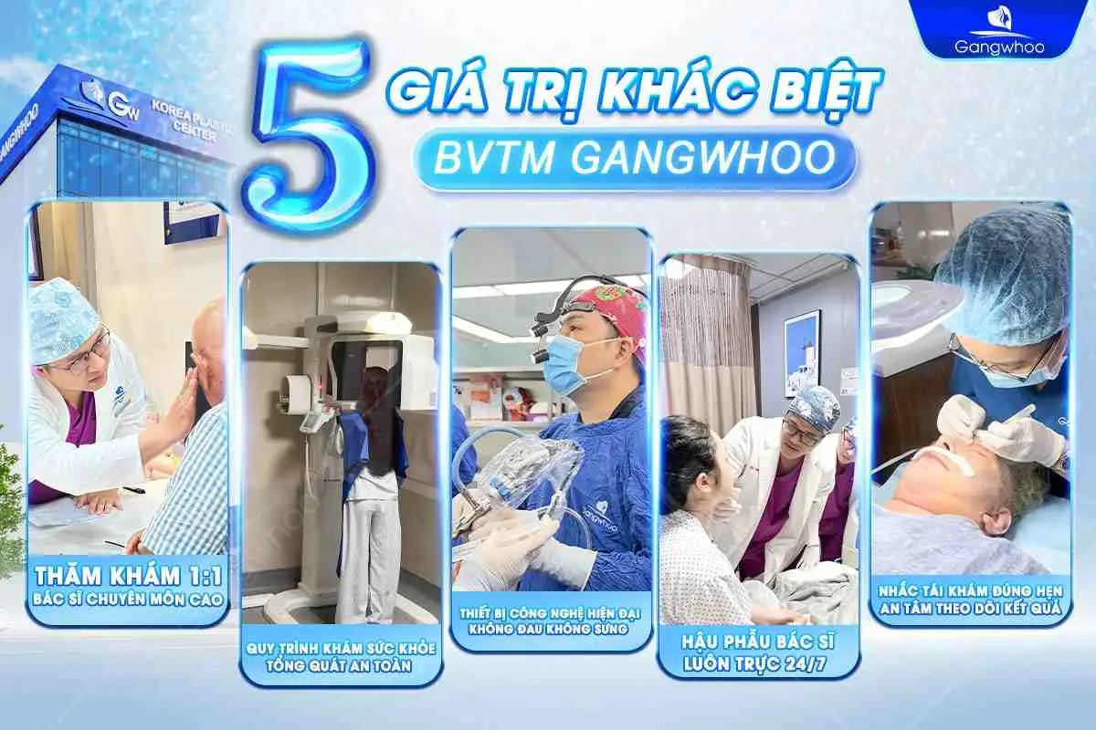 Nâng mũi tại Gangwhoo luôn đầy đủ các bước giúp đảm bảo an toàn cho mọi khách hàng
