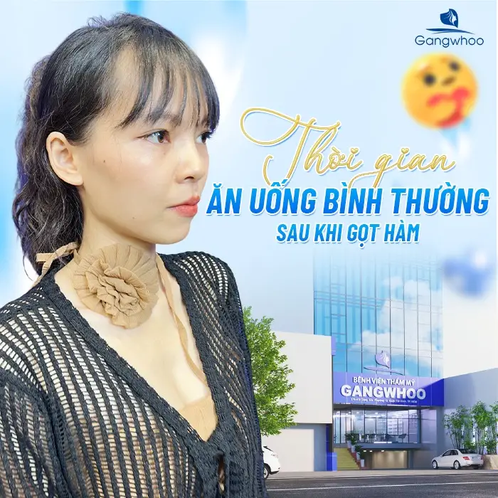 Thời gian ăn uống bình thường sau khi gọt hàm