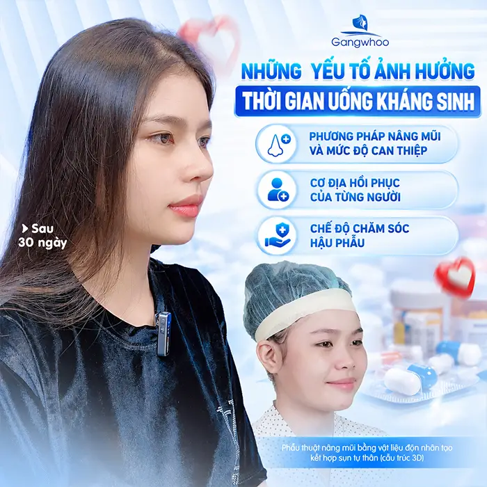 Nâng Mũi Uống Kháng Sinh Bao Lâu? Lưu Ý Khi Dùng Thuốc Sau Phẫu Thuật